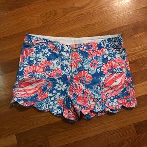 Lilly Pulitzer Buttercup Scalloped Shorts
